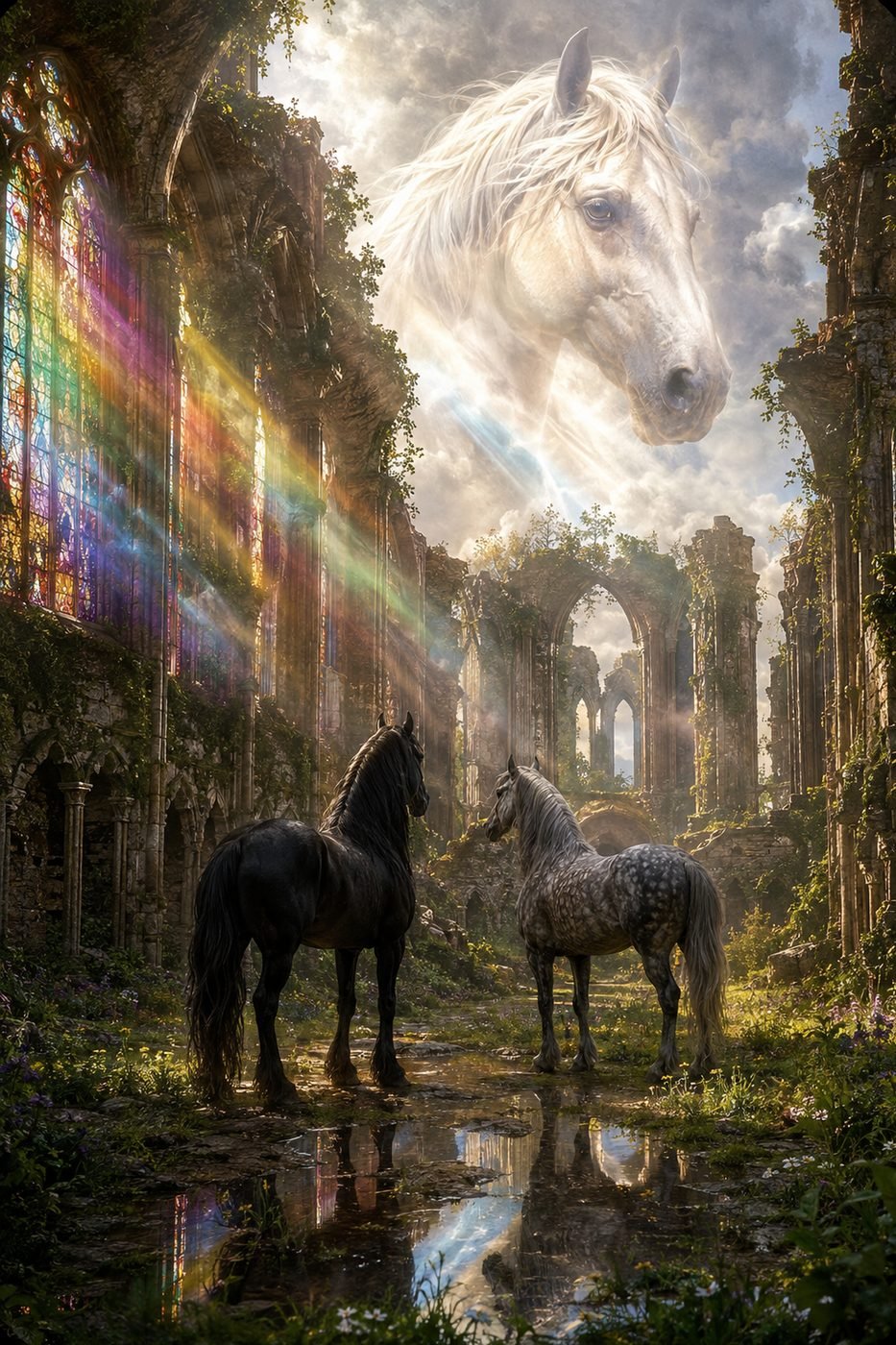 Lichtkathedrale der Pferde